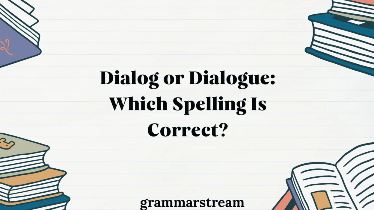 Dialog or Dialogue