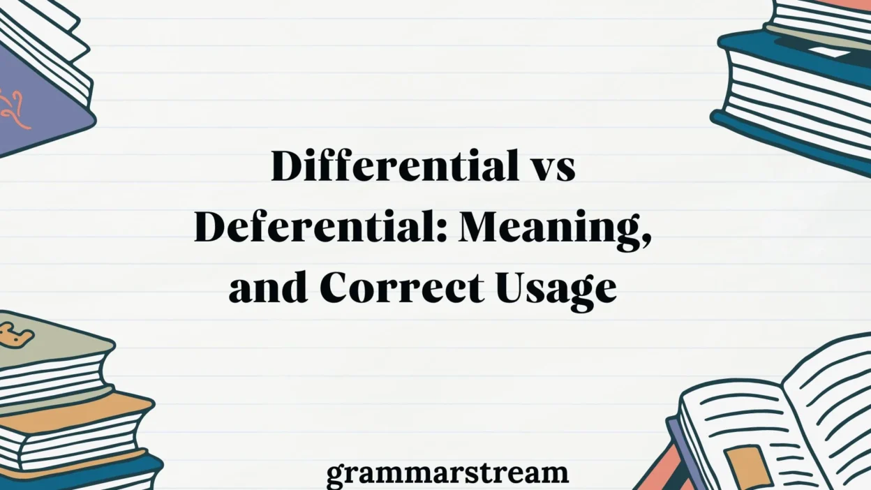 Differential vs Deferential