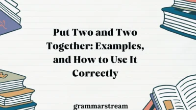 Put Two and Two Together
