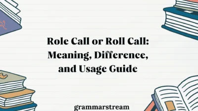 Role Call or Roll Call