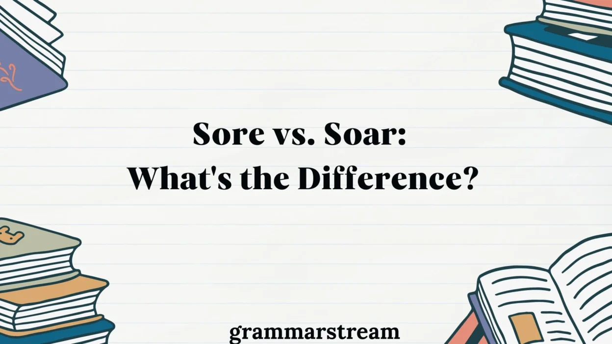 Sore vs. Soar
