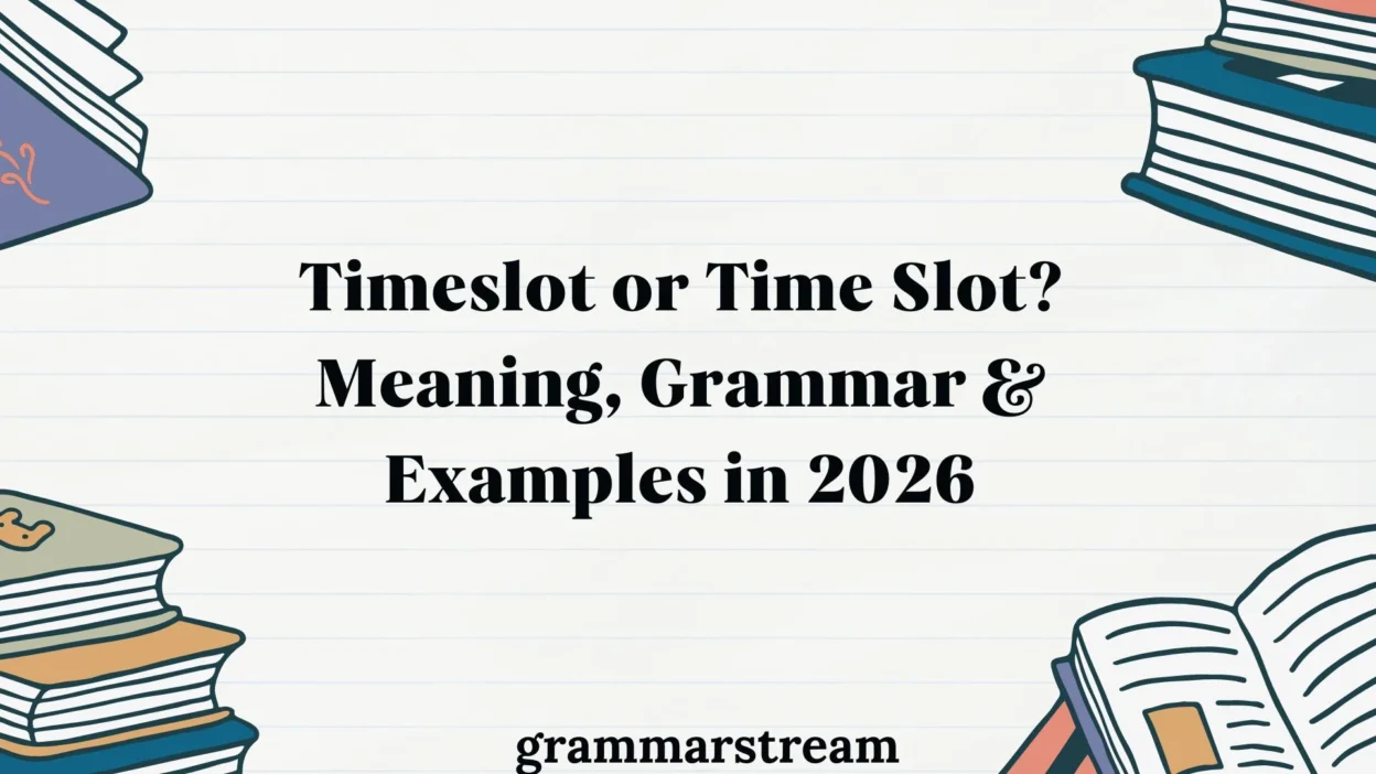 Timeslot or Time Slot