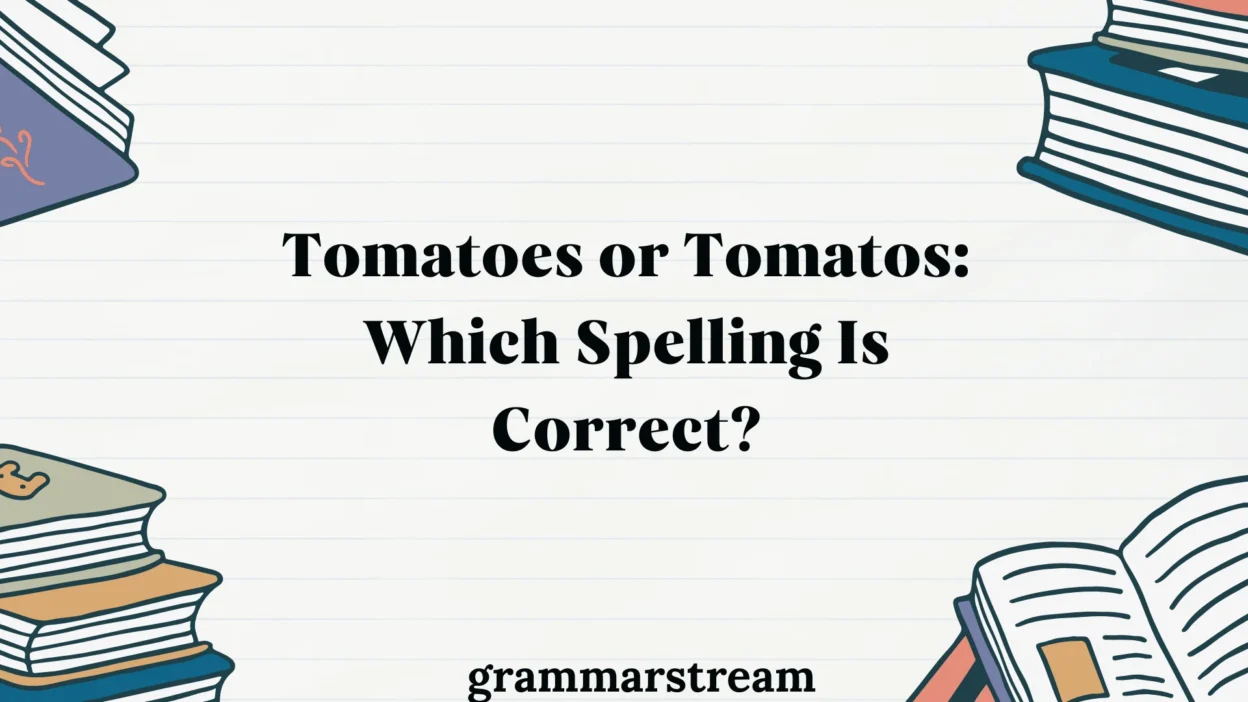 Tomatoes or Tomatos