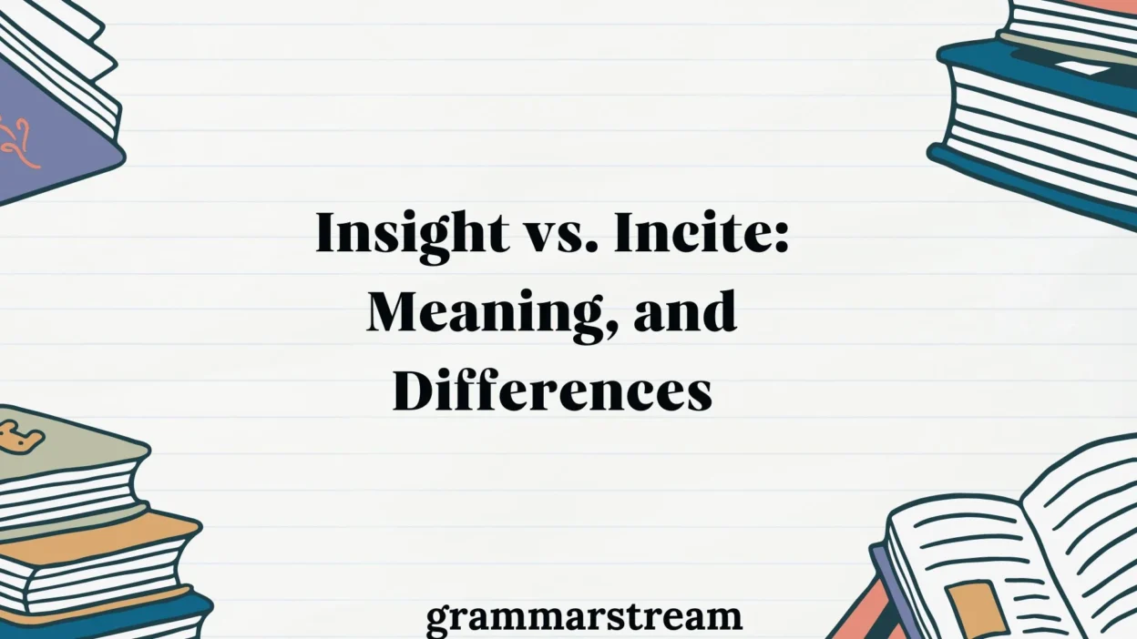Insight vs. Incite