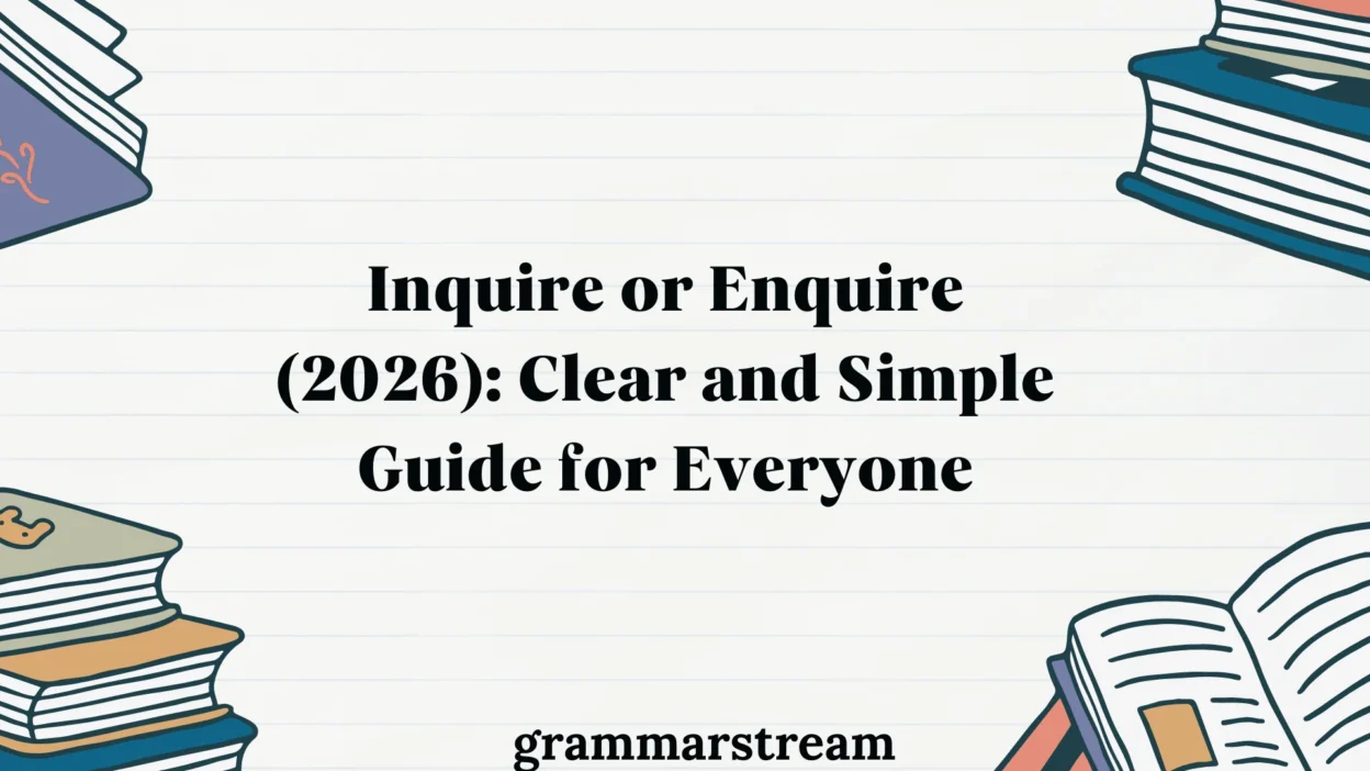 Inquire or Enquire (2026)