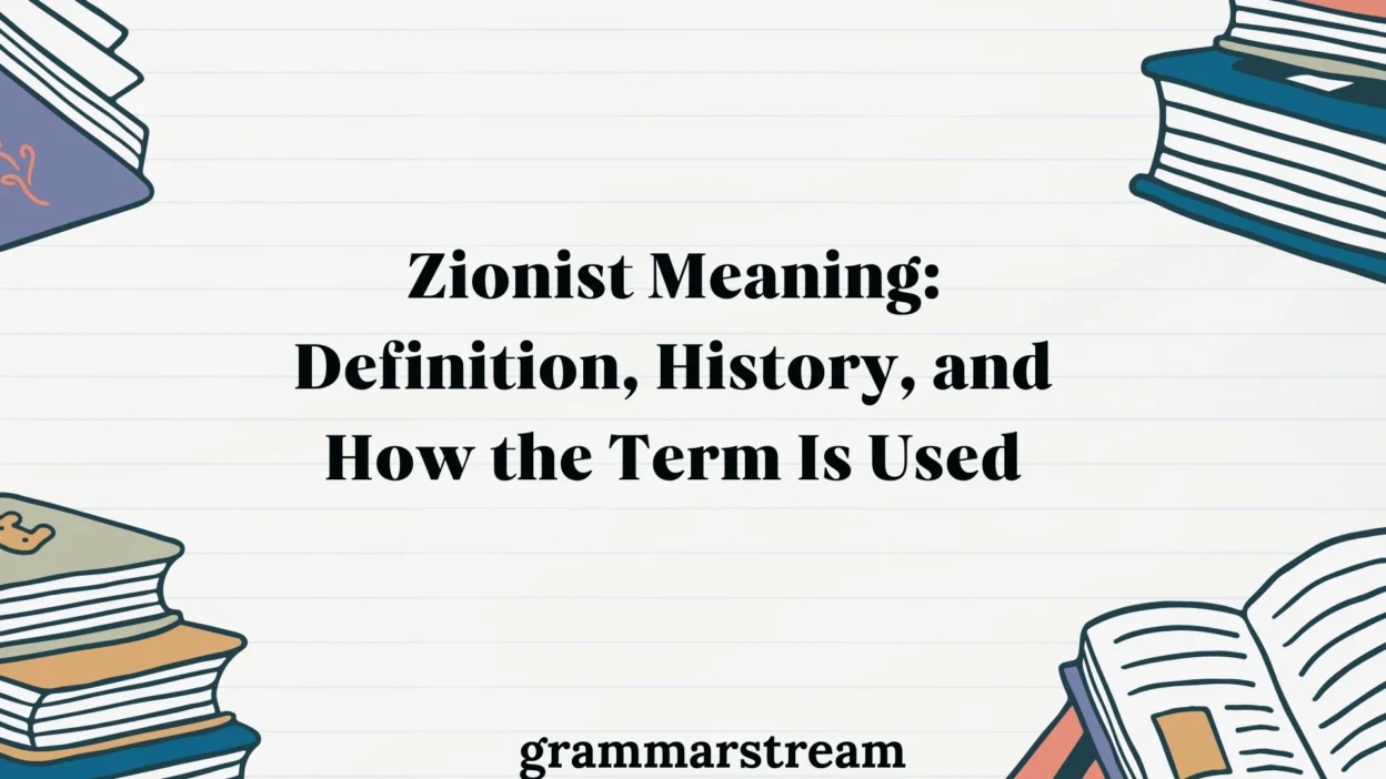 Zionist Meaning