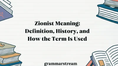 Zionist Meaning
