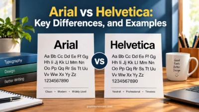 Arial vs Helvetica
