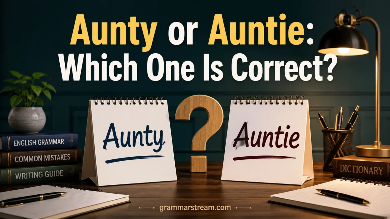 Aunty or Auntie