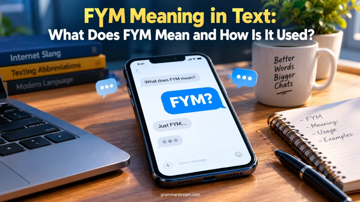 FYM Meaning in Text