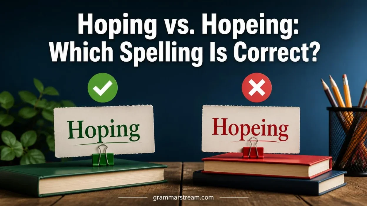 Hoping vs. Hopeing