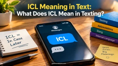 ICL Meaning in Text