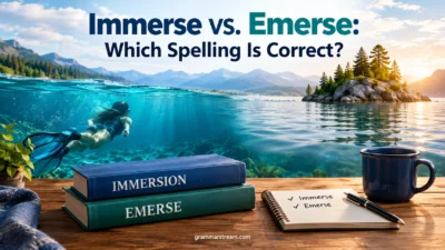 Immerse vs. Emerse