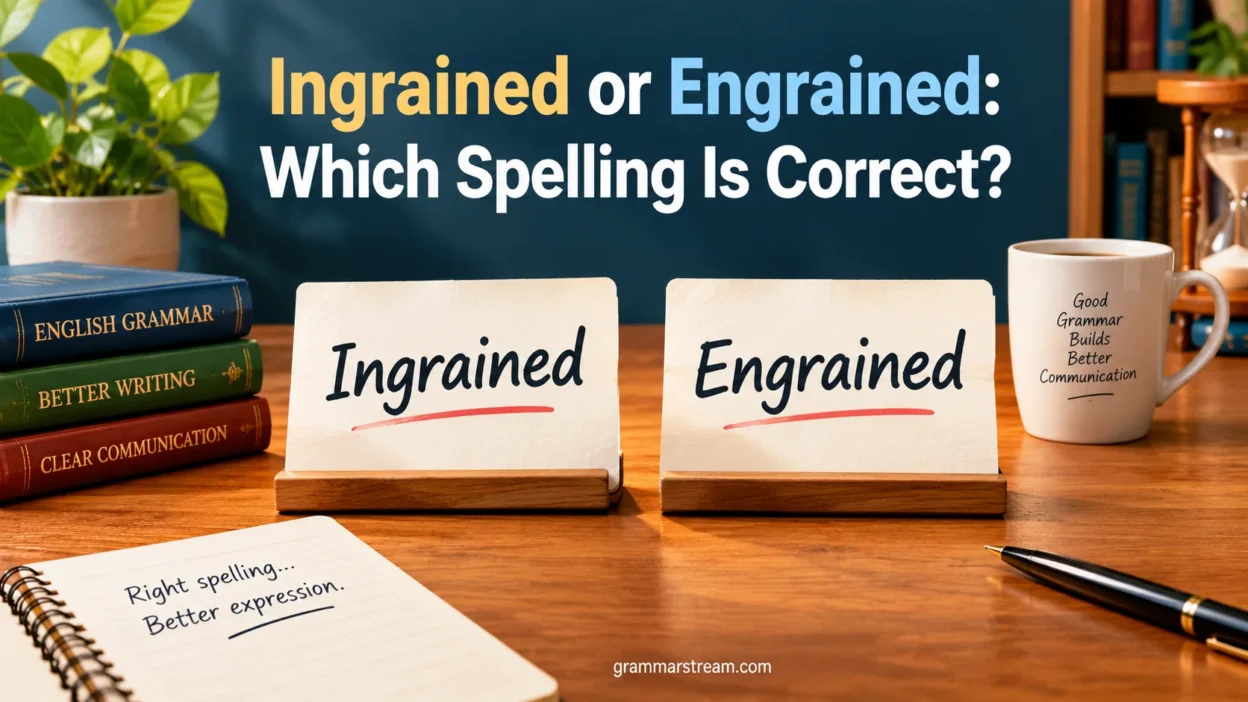 Ingrained or Engrained