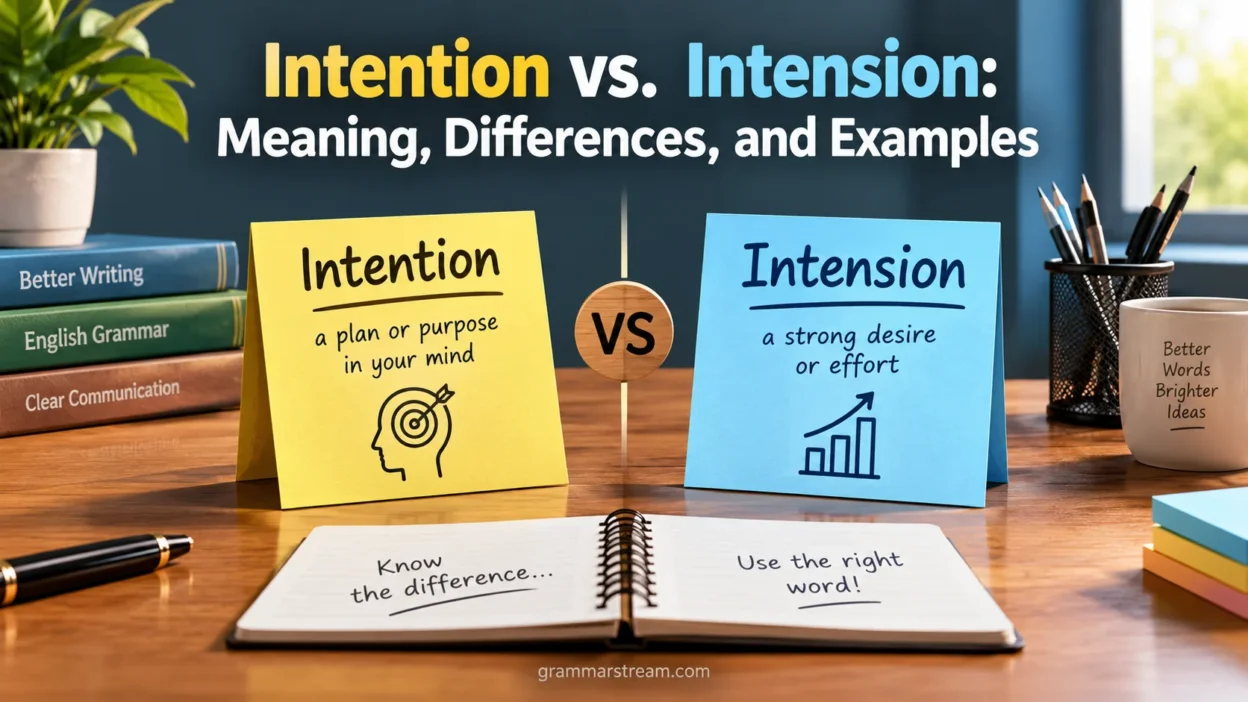 Intention vs. Intension