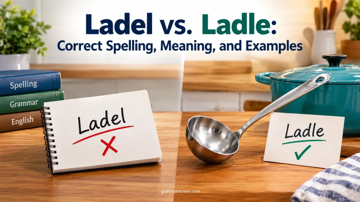 Ladel vs. Ladle