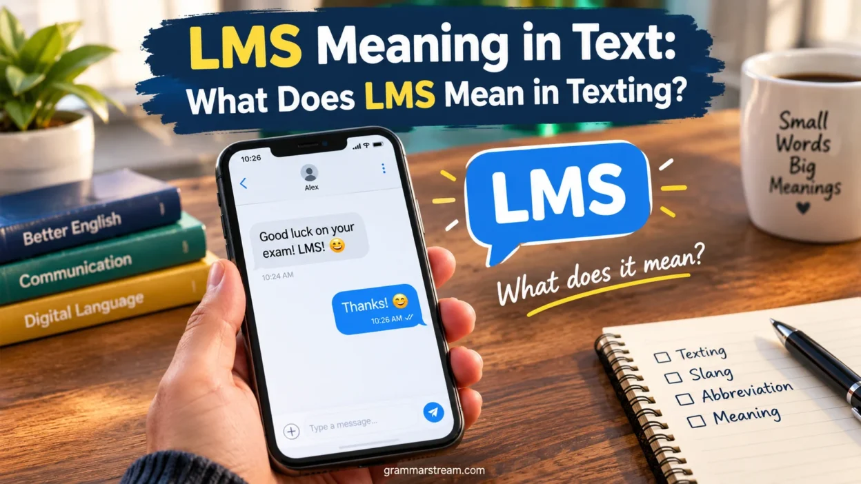 LMS Meaning in Text