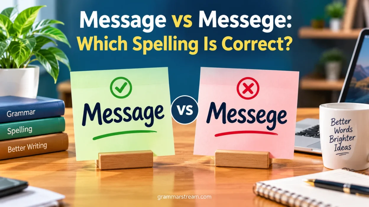 Message vs Messege