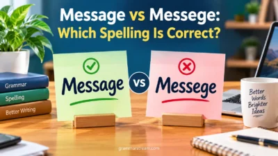 Message vs Messege