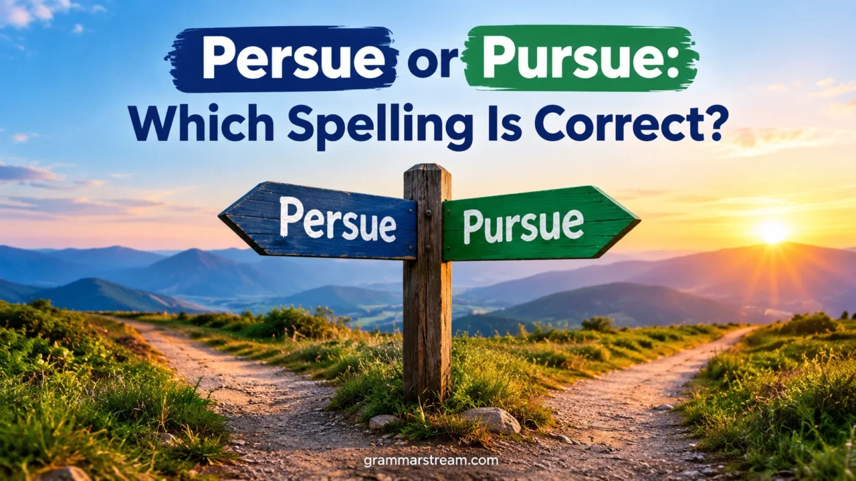 Persue or Pursue