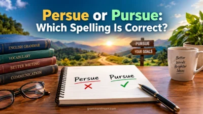Persue or Pursue
