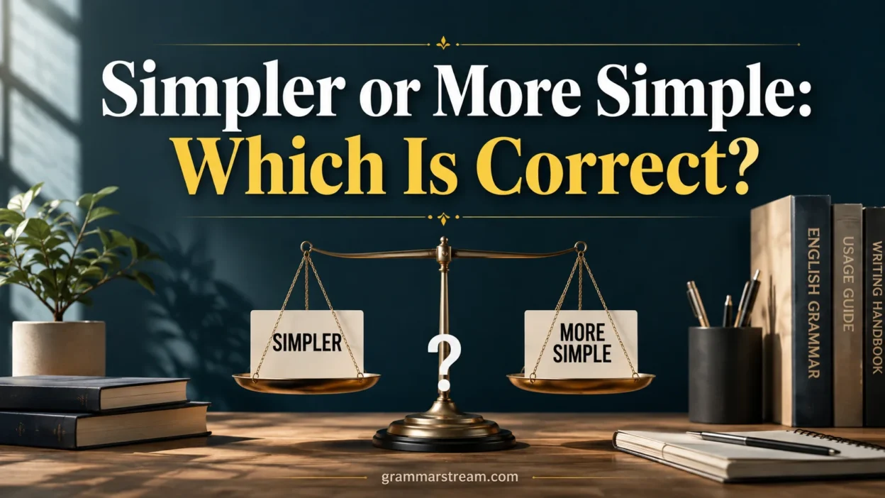 Simpler or More Simple
