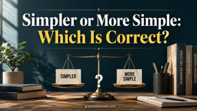 Simpler or More Simple
