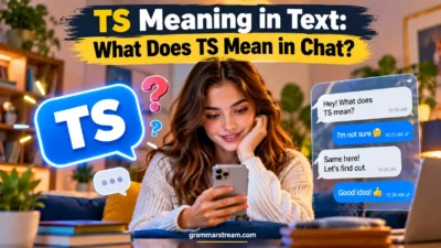 TS Meaning in Text