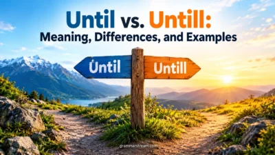 Until vs. Untill