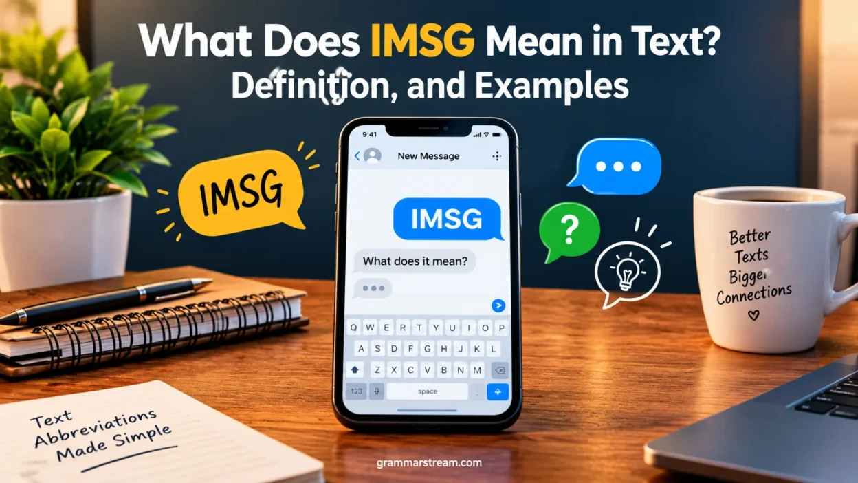 What Does IMSG Mean in Text