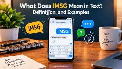 What Does IMSG Mean in Text