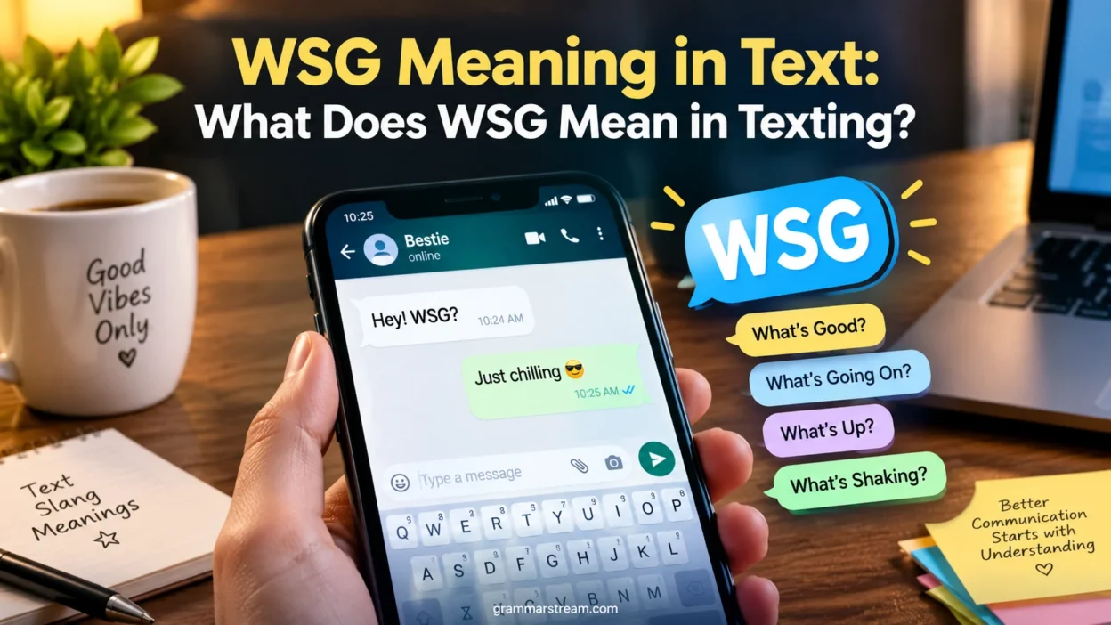 WSG Meaning in Text